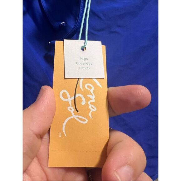 Kona Sol Blue High Coverage Swim Shorts Woman’s Size XL NEW - Picture 7 of 10